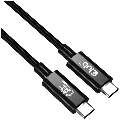 Club3D USB-C Kabel USB4 USB-C Stecker 2.00m Schwarz CAC-1575