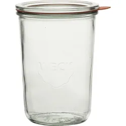 WECK Einkochglas 4-tlg., mit Deckel, Dichtungsring, Klammer, Inhalt: 0,75 Liter
