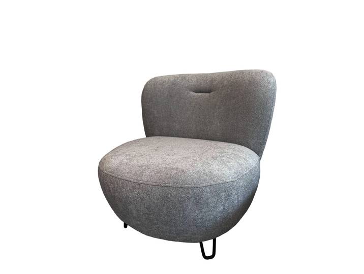 Fauteuil sur pieds drop anthracite