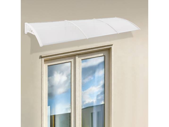 Auvent rectangulaire moderne pour porte d'entrée, auvent mural pour fenêtres, auvent utilisable comme auvent de porte, auvent de fenêtre et couverture de balcon