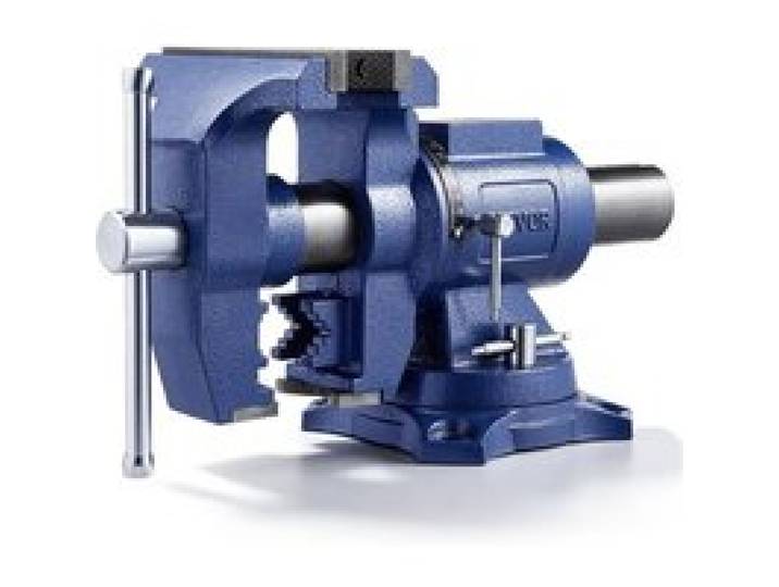 VEVOR Étau Établi Polyvalent Largeur Mâchoire 165 mm, Étau Atelier Fonte Ductile, Ouverture Max de Mâchoire 125 mm, avec Enclume, Tête Base 360°, Gorge 75 mm, pour Réparation Tuyaux, Travail Métaux