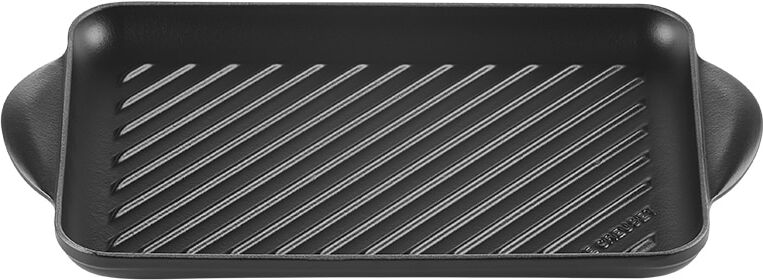 Le Creuset Parrilla rectangular de hierro fundido .  (Grill de 32 cm) Negro mate