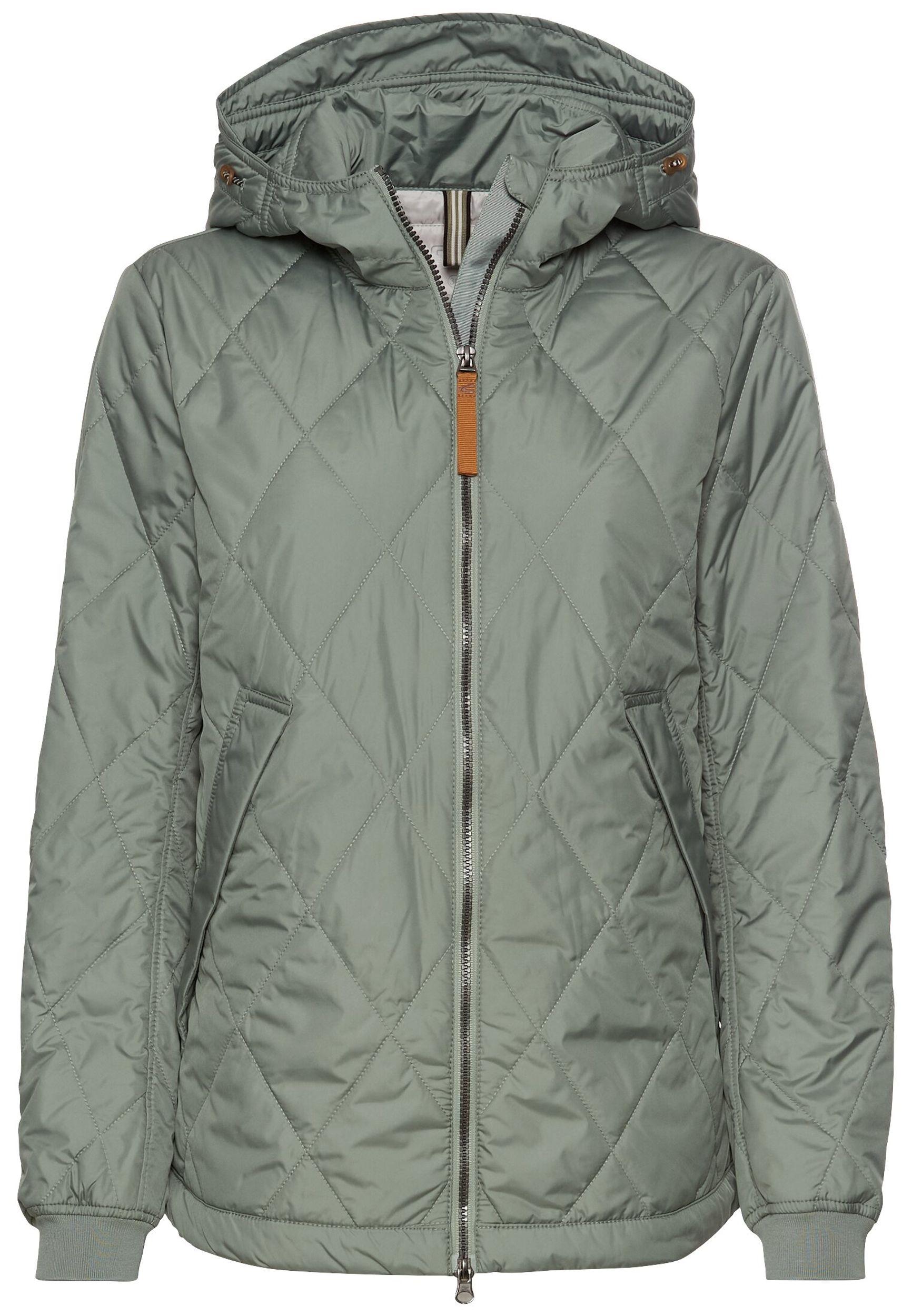 camel active Damen Jacke mit Diamant Steppung Hellgrün, womenswear-38