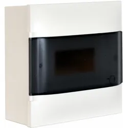 Legrand 134218 Practibox S APverteiler m Rauchglas-Kunstofftür weiß 1x 8