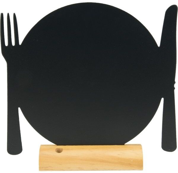 Securit Silhuette Wood Bordskilt   Plate
