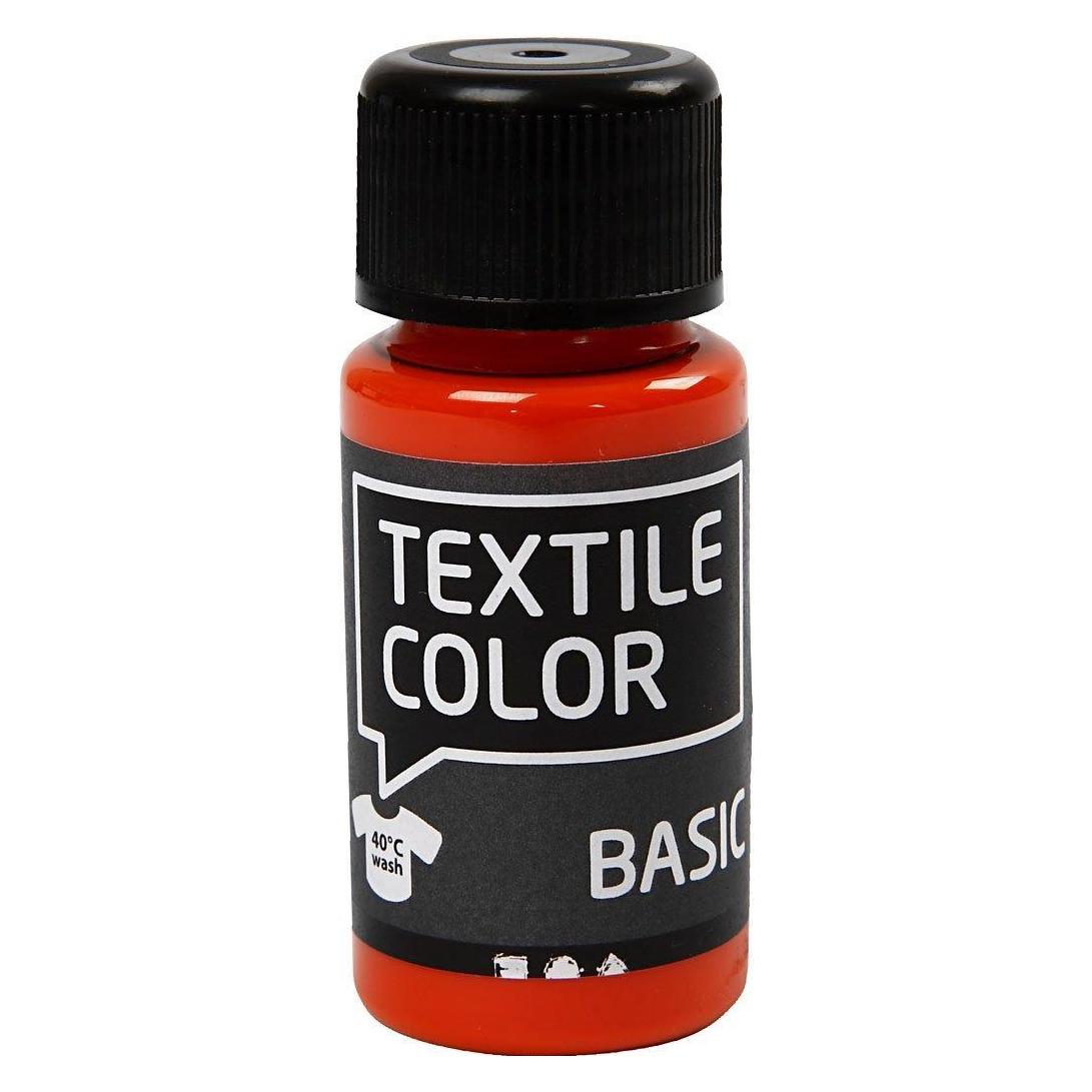 Creativ Company Textilfarbe Halbdeckende Textilfarbe - Orange, 50 ml (50 ml) (34207)