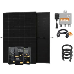 SunEnergyXT 900 Wp Balkonkraftwerk Plug & Play – Komplettset inkl. Zubehör - 15 m