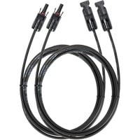 Solar Verlängerungskabel 3 Meter schwarz, 2 Stück, für das Solar auf XT60-Ladekabel