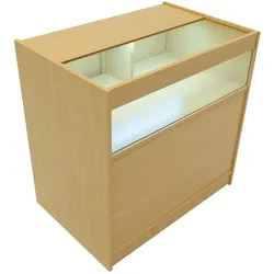B900 LED-Ladentheke – Ahorn