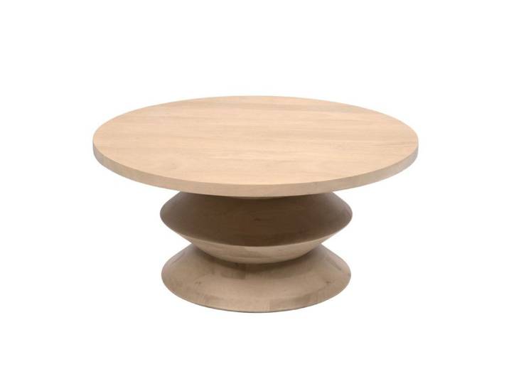 Table basse ronde en manguier Ø90 cm Agar - Amadeus