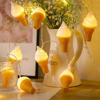Eis 3D Lampe Lichterkette Girlande LED Lichterkette Outdoor Kinderparty Dekoration Schlafzimmer