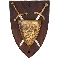 Wandschild Braveheart mit Schild und Schwertern