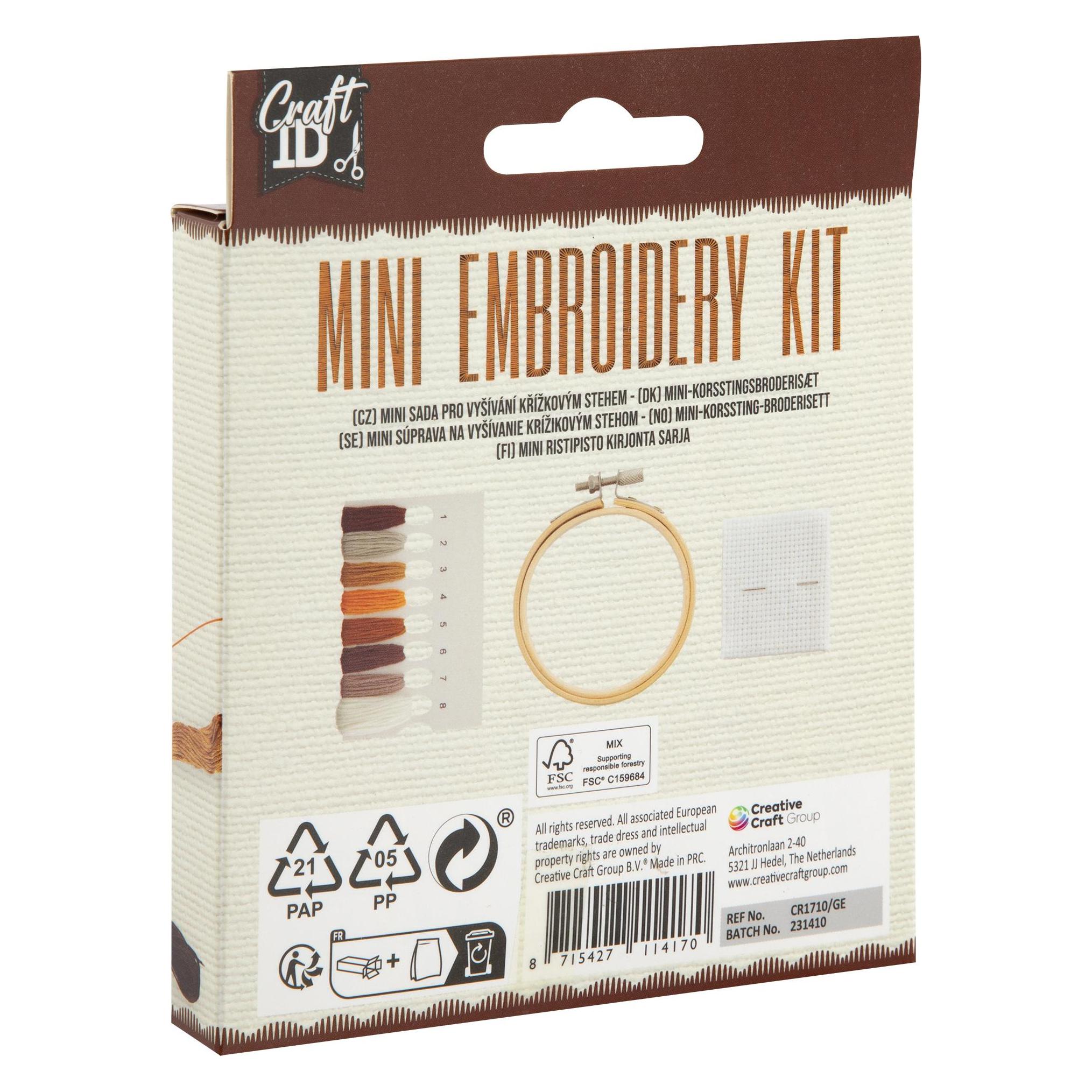 Grafix Craft ID - Mini embroidery kit - Butterfly (CR1710) (CR1710/GE)