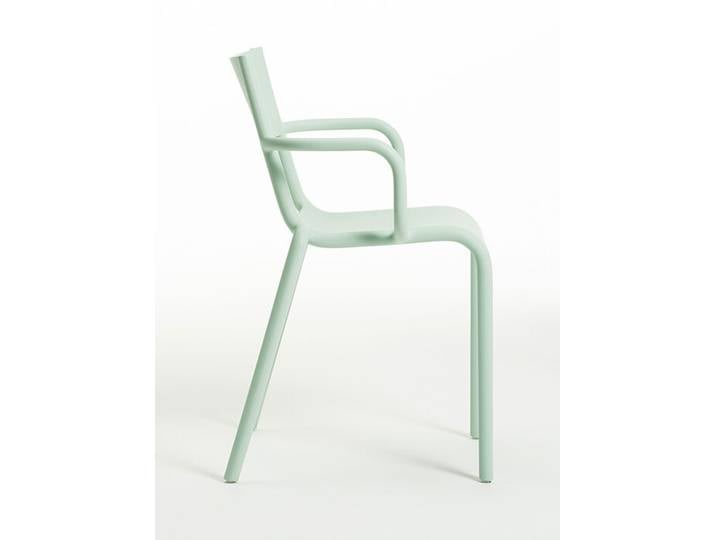 Kartell Esszimmerstuhl Generic A grün, Designer Philippe Starck, 52.5x79x52 cm