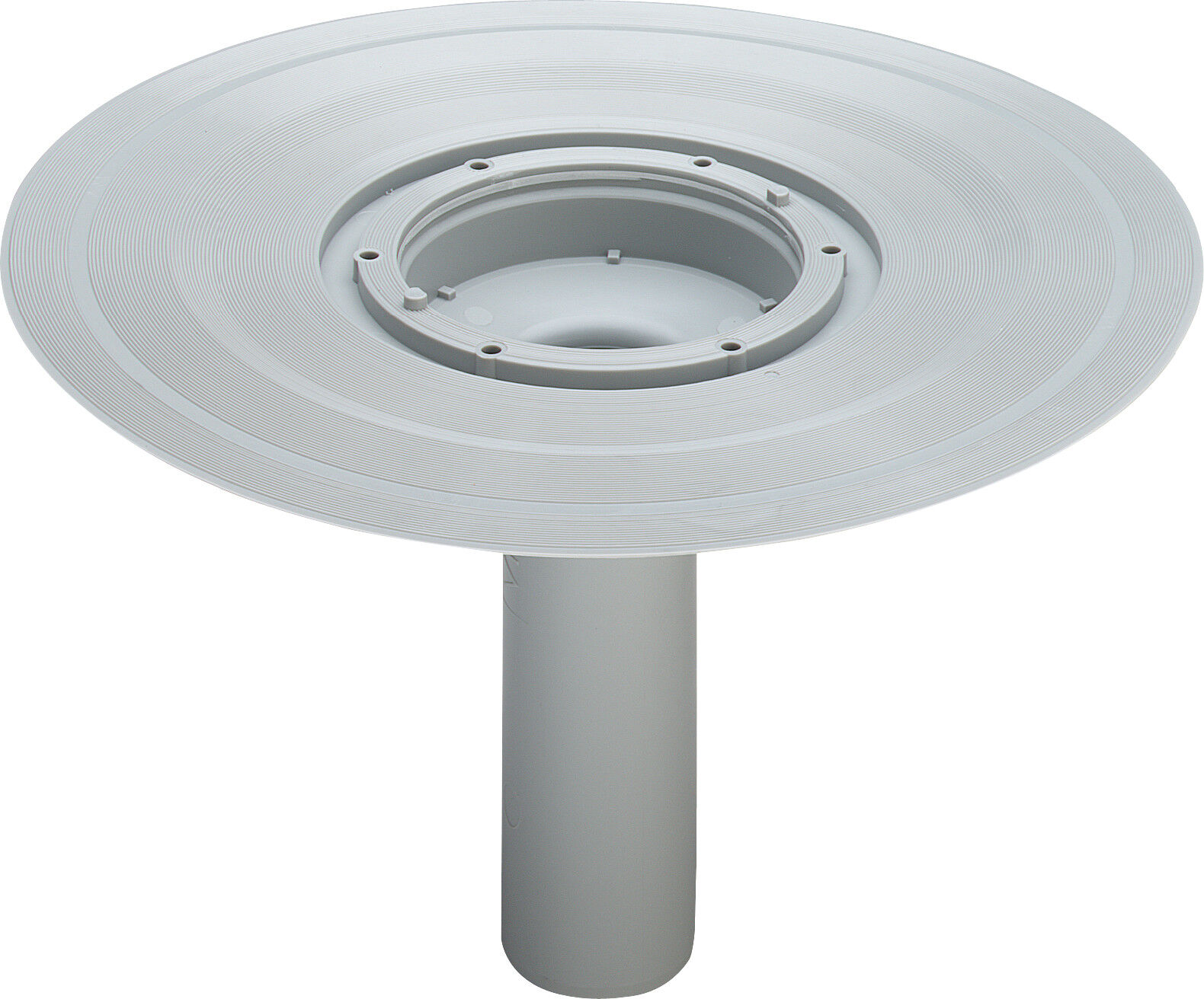 Viega balcon / terrasse set de base 626976 DN 100, plastique gris, siphon vertical