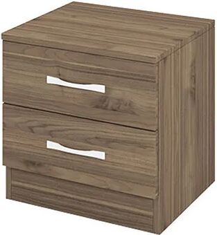 garneroarredamenti Comodino 40x41h cm 2 cassetti design noce Marte
