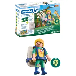 PLAYMOBIL hi! 72402 Activation Set Zoo mit Backpack und NFC-Stickern