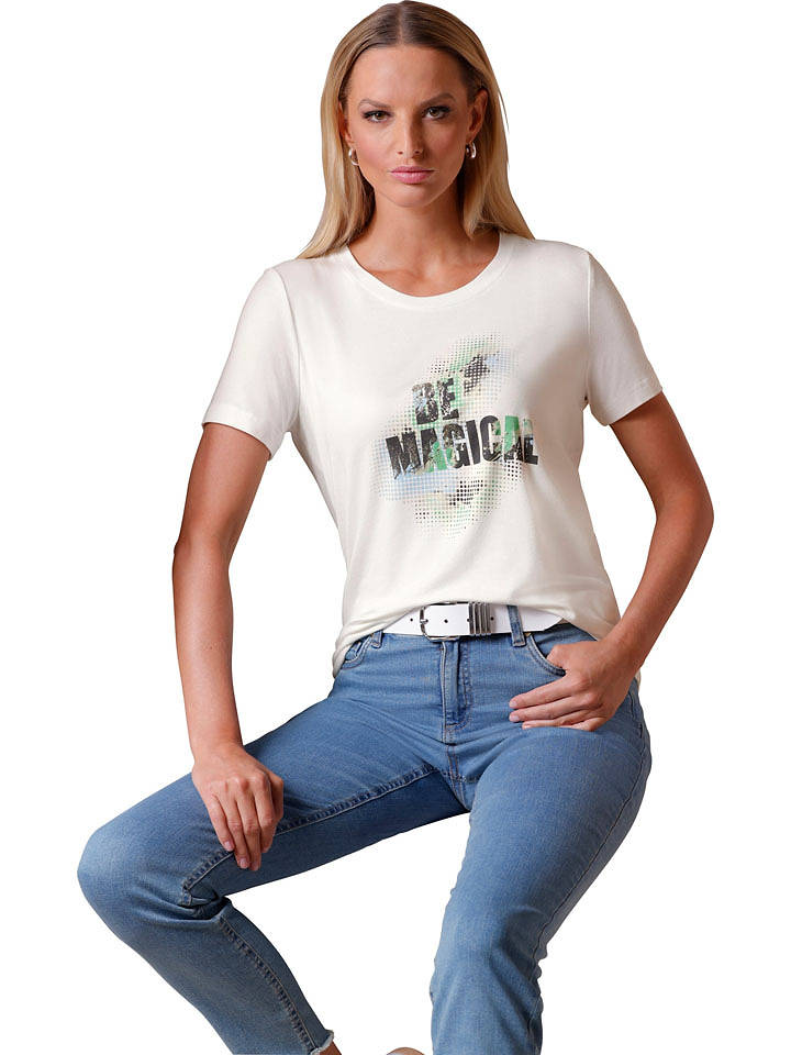 Heine Shirt in Weiß - 46
