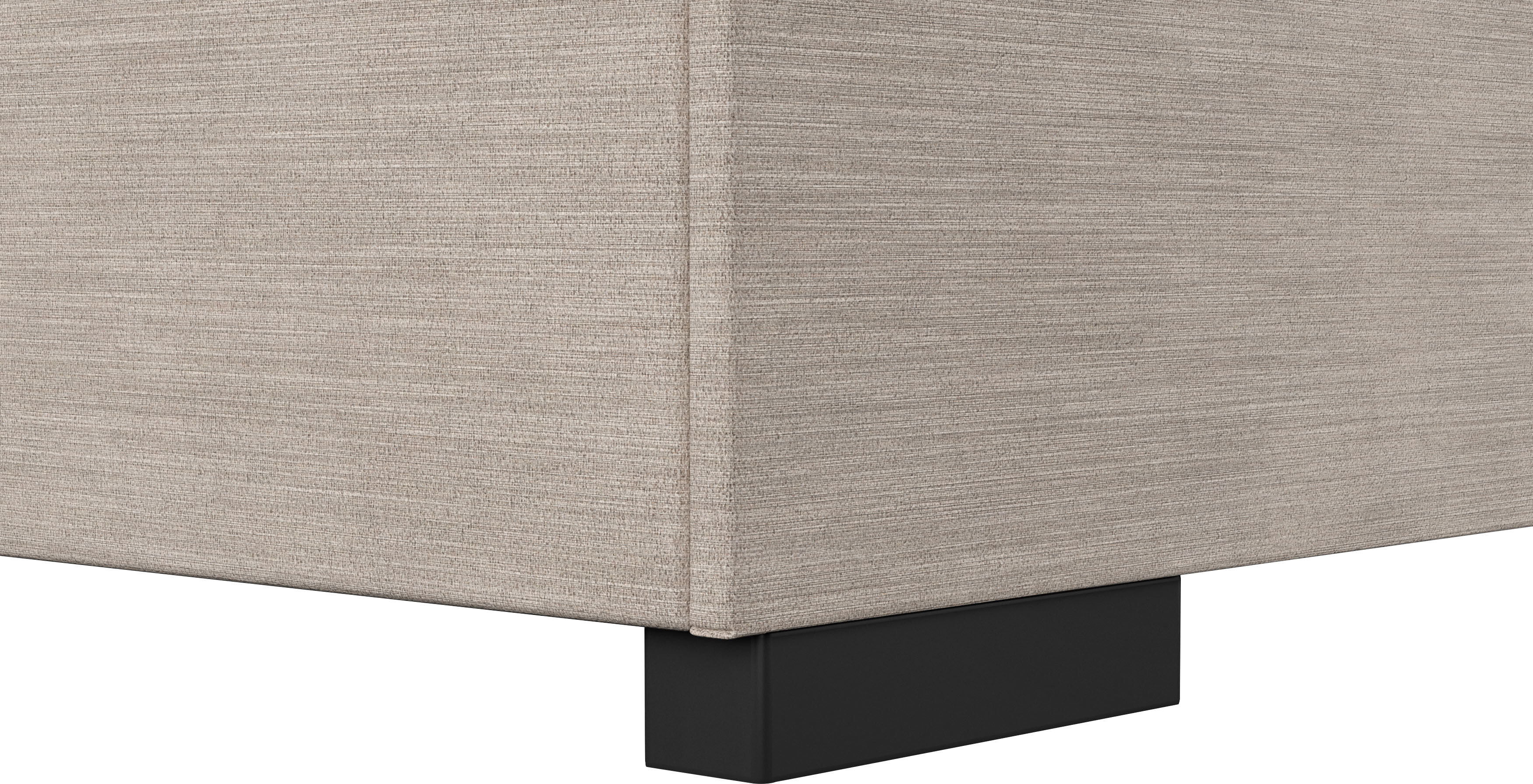 Boxbett COTTA "Kelly", beige (natural), B:125cm L:207cm, 100% Polyester, Komplettbetten, Boxbett, ausgestattet mit LED-Licht, inkl. Bettkasten