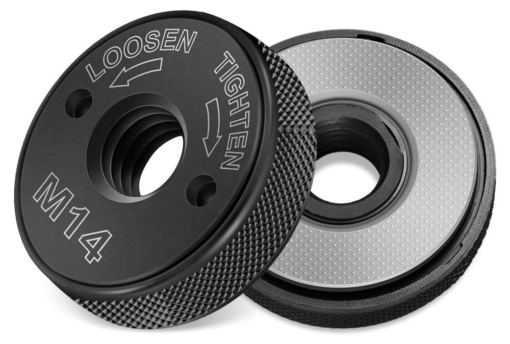 Selius 2 stuks snelspanmoer M14 universele quick release moer voor haakse slijper