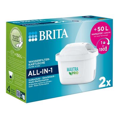 Brita Maxtra Pro All-In-1 Wasserfilter Kartusche, 50 L, weiß, 2 Stück