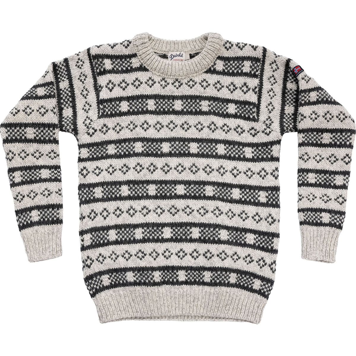 Devold of Norway Alnes Wool Sweater grey melange/anthracite (770C-clothing) XS TC 366 550 A 770C XS