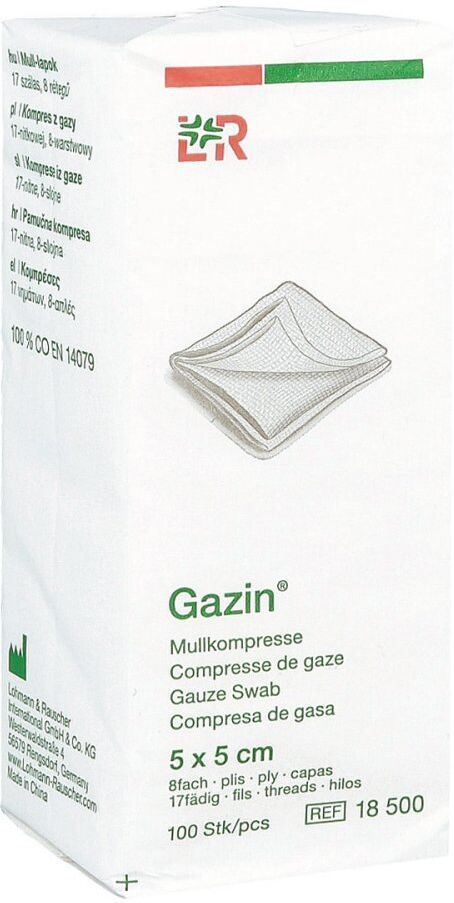 Gazin Op Kompressen 5x5cm 8fach