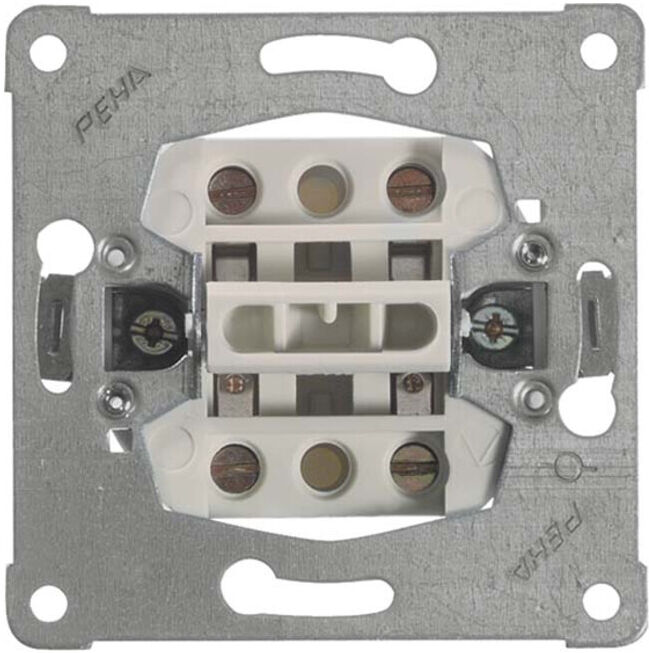 Peha Interrupteur à bascule à vis 10A 250V inverseur/inverseur D 616/6 (00110611)