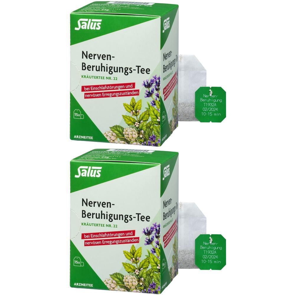 NERVEN-BERUHIGUNGS-Tee Kräutertee Nr.22 Bio Salus 2x 2x15 St Filterbeutel