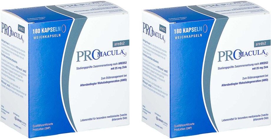 PRO MACULA areds2 bei Makuladegeneration 2x180stk