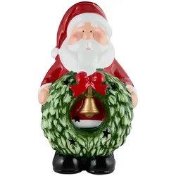 LED Dekofigur Santa   , rot , Dolomite , Maße (cm): B: 18 H: 29,5 T: 15.0