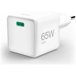 Hama Schnellladegerät, GaN, USB-C, Super-Mini-Charger, PD, 65 W, Weiss (65 W, 1 Port), USB Ladegerät, Weiss