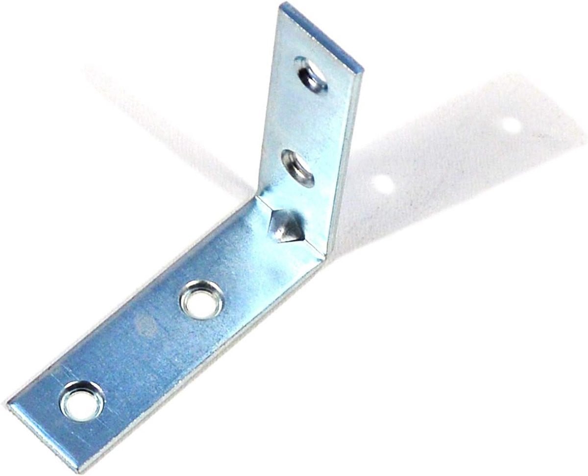 10x Metalen Hoekverbinder 50x50mm - Verzinkte Tafel- en Meubelhaak voor Stevige Montage
