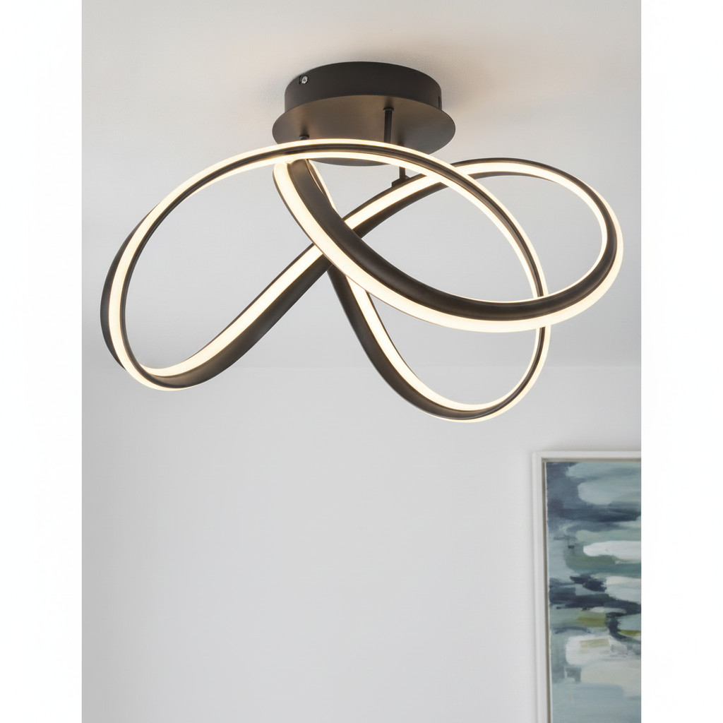 Lyora Design plafondlamp Truno zwart