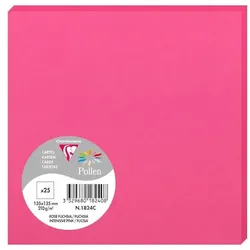 Pollen 250x Karte Pollen 135x135mm 210g - Fuchsienrosa 1824C
