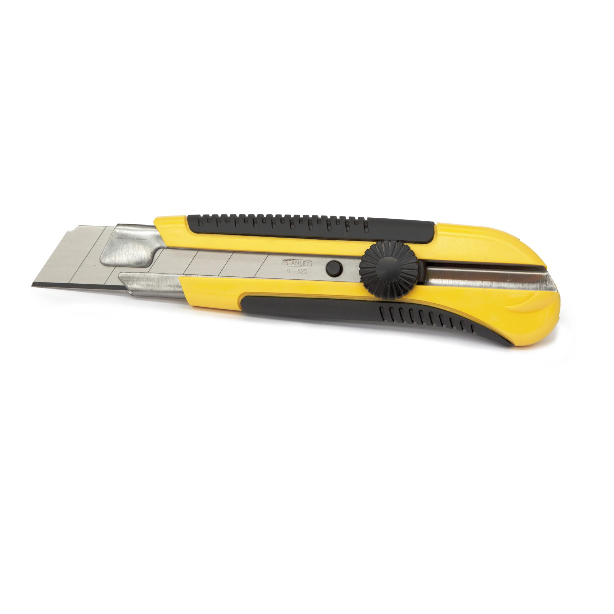 Stanley Cutter 25 mm mit automatischem Klingenwechsel und Abbrechklingen, 0-10-425)