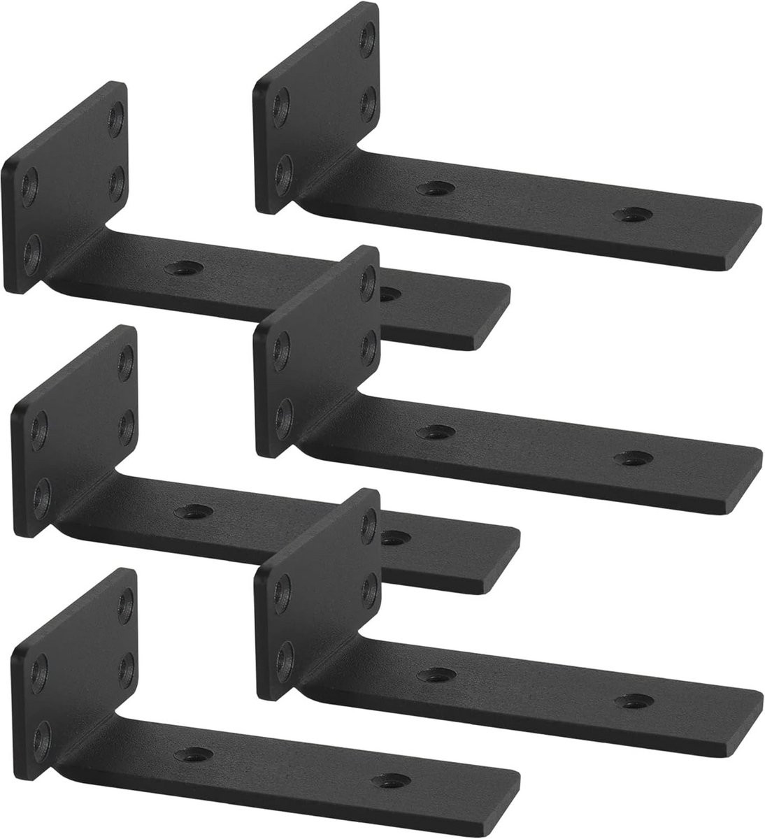Zwevende Plankdragers 90 Graden - L-Plankhoek Wandmontage Heavy Duty