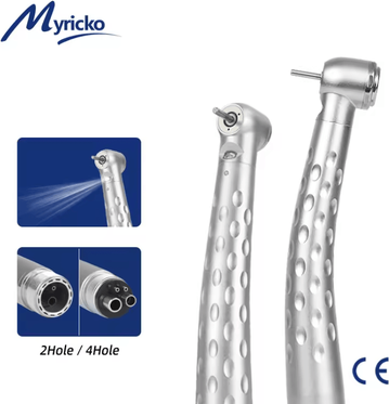 Inspire Essentials ProLite Fiber Optic LED Dental High Speed Handpiece With E Generator 4 Hole Torque Head