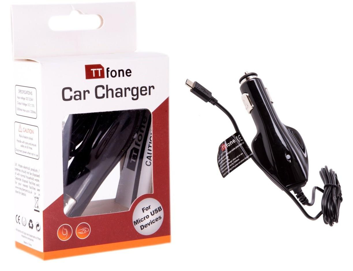 Dripio Autolader 5W USB 12V Zwart voor Seniorentelefoons