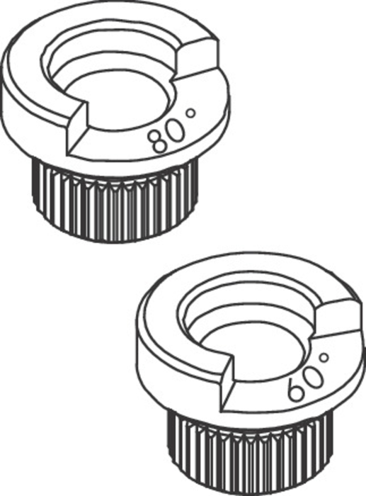 Hansgrohe Anschlagring Set (60/80°) 92259000 Talis Waschtischmischer 250 chrom