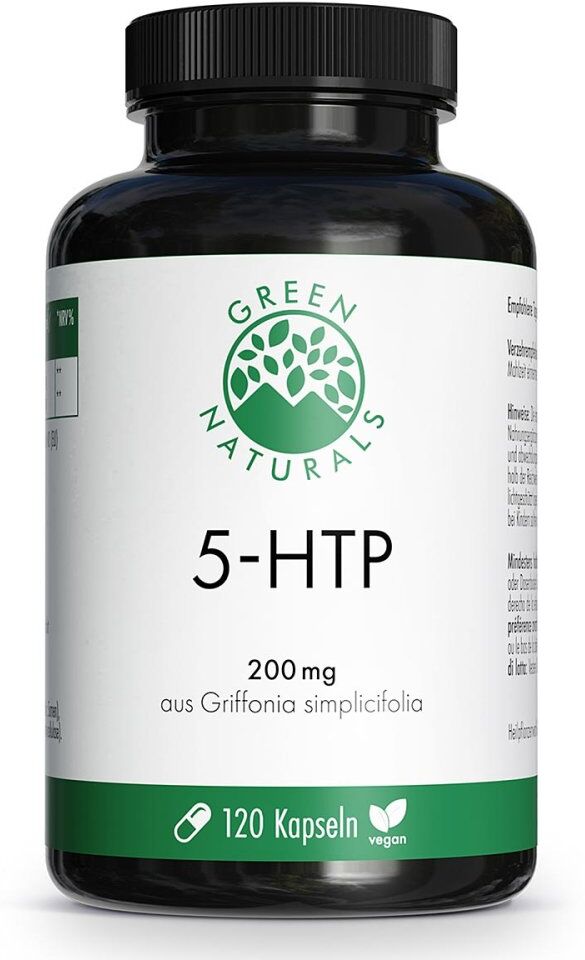 Green Naturals 5 5-HTP 200 mg Kaseln vegan aus Griffonia 120stk