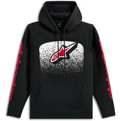 Alpinestars Obsessed, Kapuzenpullover - Schwarz/Weiß/Rot - XXL
