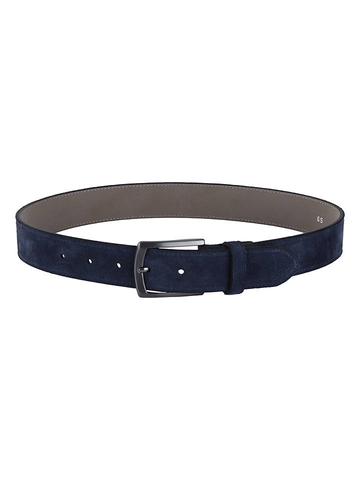 G.O.L.® FINEST COLLECTION Leder-Gürtel in Dunkelblau - 60