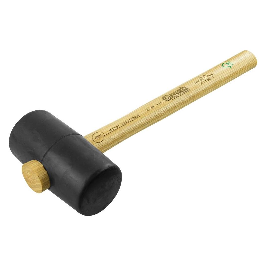 Peddinghaus Gummi-Kompositions-Hammer 'Hart' mit Eschenstiel (560 g) (0367600201)