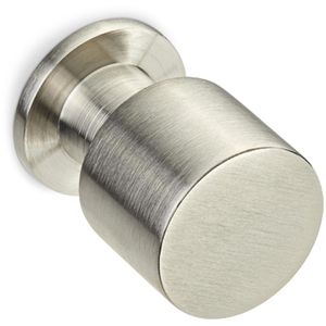 SO-TECH Möbelgriffe EK05, silber, aus Edelstahl, 30 mm (Ø), Metall, Knopfgriff, modern, 1 Stück