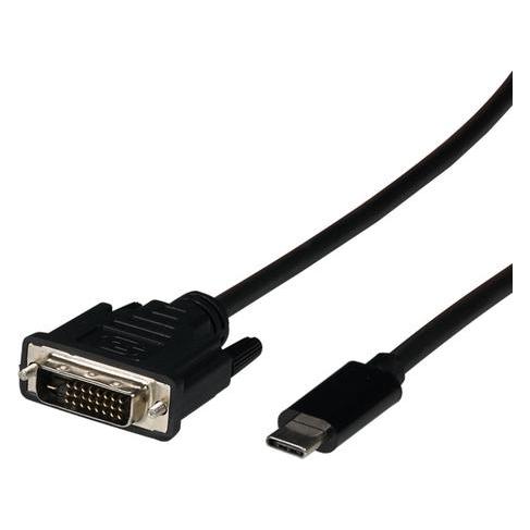 EFB Elektronik USB3.2 Adapterkabel DVI-D,C-Stecker-DVI-D Stecker (2 m) (EBUSBC-DVIK.2)