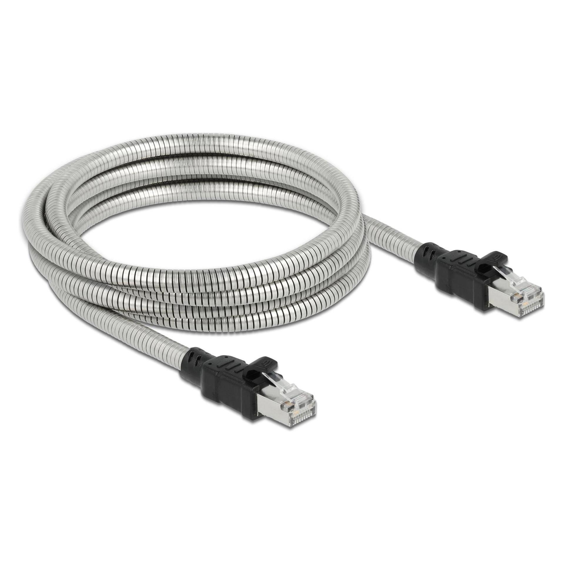 Delock RJ45 Kabel Cat.6A U/FTP mit Metallmantel 5 m (U/FTP, CAT6a, 5 m) (80111)