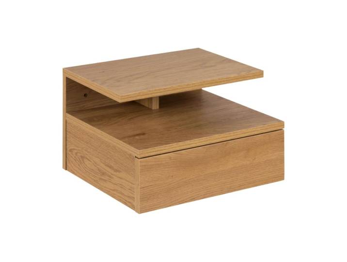 Chevet suspendu en bois 1 tiroir 1 niche chêne