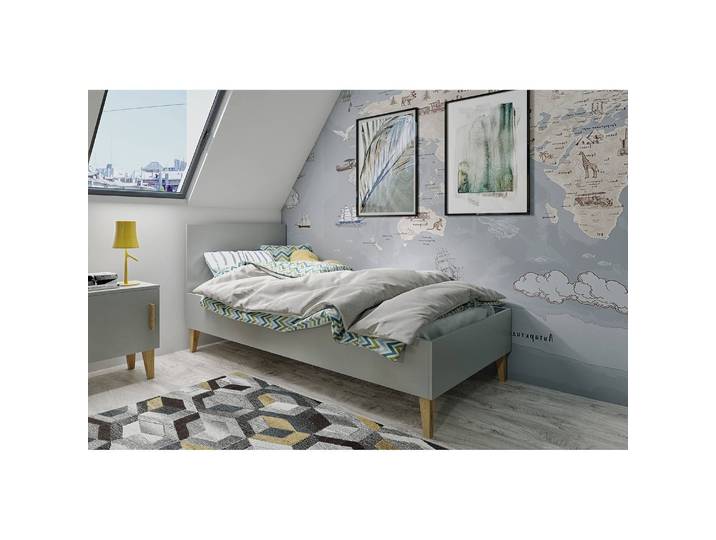 Kinderbett 80 x 180 cm Grau/Grau