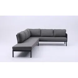 Loungemöbel Set Balao Lounge 2-tlg. Aluminium Grau Charcoal